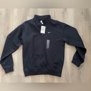 Nike Men’s  1/4 Quarter-Zip Top Sweatshirt DQ5209-010 NWT Black Size S-TALL